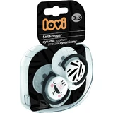 LOVI Dynamic Soother Salt&Pepper 6-18m 2 шт.