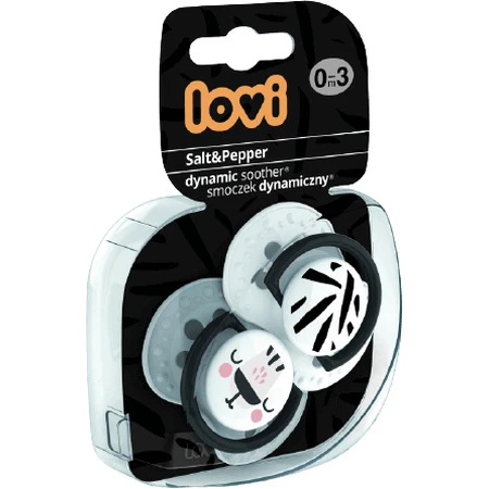 LOVI Dynamic Soother Salt&Pepper 6-18m 2 шт.: цены и характеристики