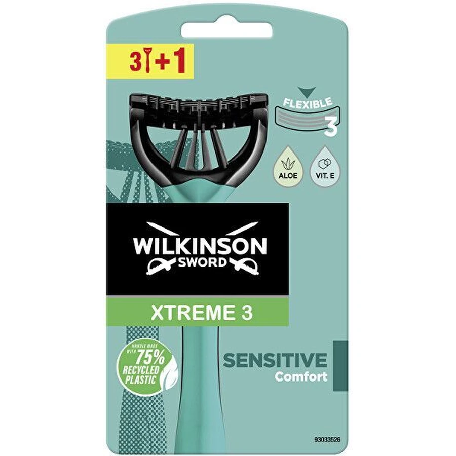 Wilkinson Sword Одноразова бритва Xtreme3 sensitive comfort 4 шт.: ціни та характеристики