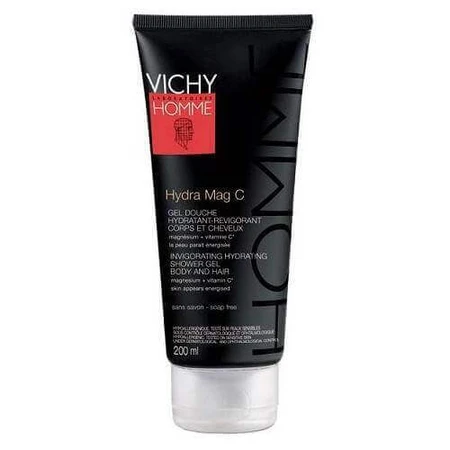 VICHY Homme MAG C Зволожуючий підбадьорливий гель для душу для тіла та волосся 200 мл 1×200 мл, гель для душу: ціни та характеристики