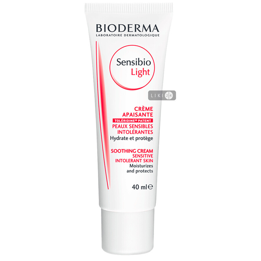 Крем для обличчя Bioderma Сансібіо Лежер легкий для нормальної, комбінованої, чутливої ​​шкіри, 40 мл: ціни та характеристики