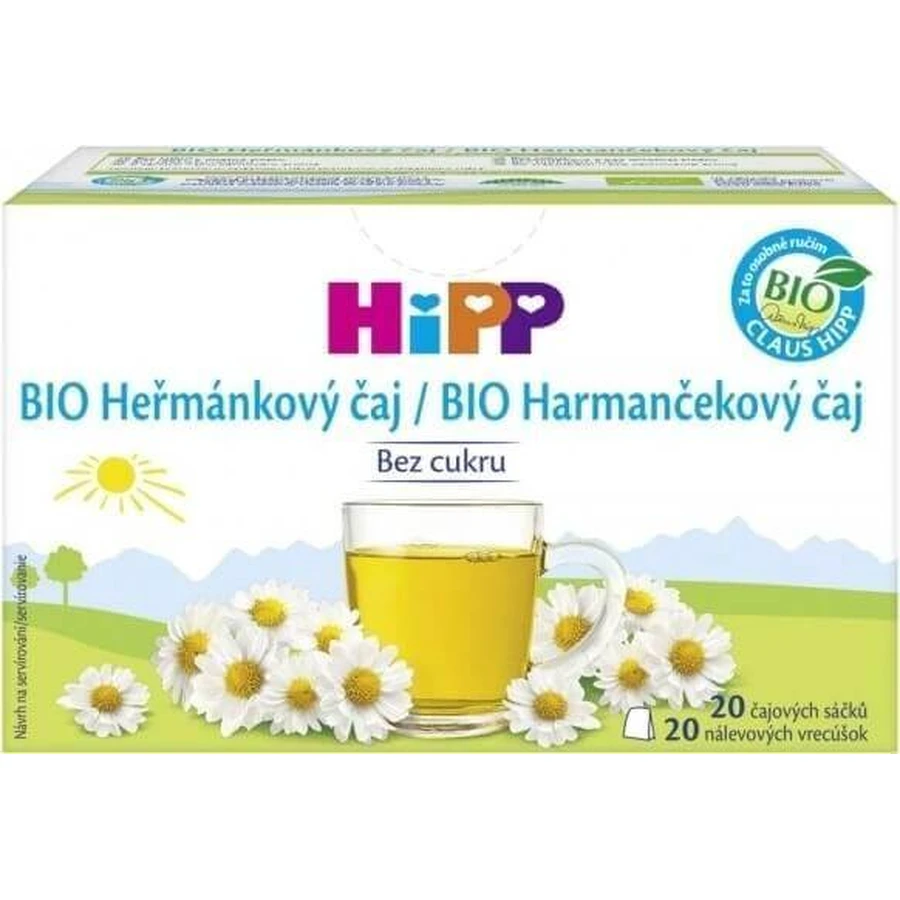 HiPP BIO Ромашковий чай 20×1,5 г, ромашковий чай: ціни та характеристики