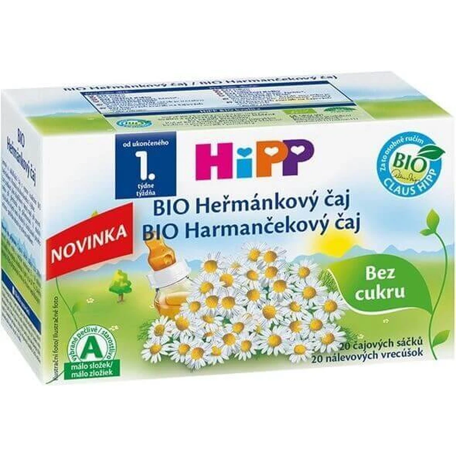 HiPP BIO Ромашковий чай 20×1,5 г, ромашковий чай: ціни та характеристики