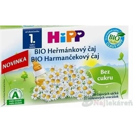 HiPP BIO Ромашковий чай 20×1,5 г, ромашковий чай: ціни та характеристики