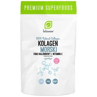 Морський колаген Intenson + гіалуронова кислота + вітамін С, 60 г