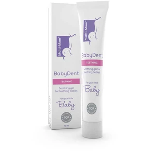Мульти-мам BabyDent биоадгезивный гель для прорезывания зубов, 15 мл