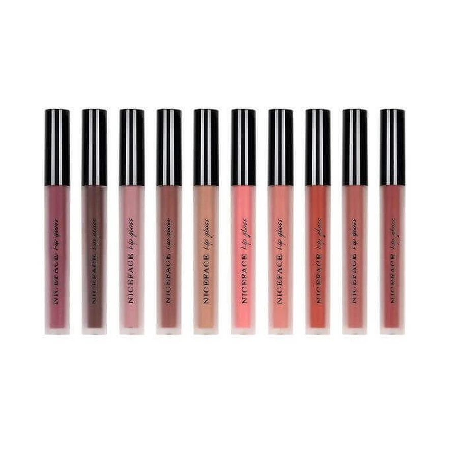 Набір з 10 помад для губ, Niceface, Mousse Matte: ціни та характеристики