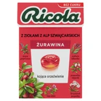 Ricola клюква, швейцарские травяные конфеты, клюква, без сахара, 27,5 г: цены и характеристики
