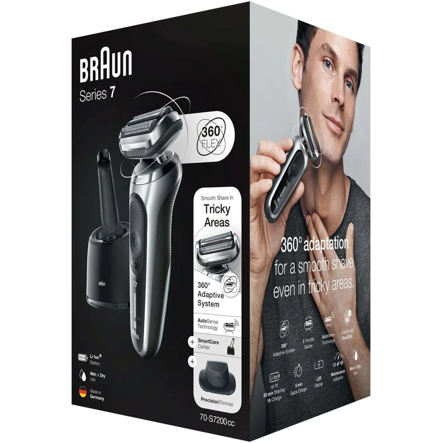 Braun Series 7 71-S7200cc Silver: ціни та характеристики