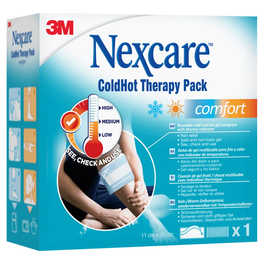 Nexcare ColdHot Comfort, подушечка, 11 см x 26 см, 1 шт.: цены и характеристики