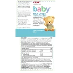 GNC Milestones® Baby DHA Drops with Vitamins D & E, капли с ДГК + витамином D и Е для младенцев, 60 мл: цены и характеристики