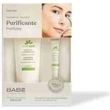 BABÉ ACNE Гель для глибокого очищення + подарунок: гель для втирання при акне, 1х1 набір 1х200 + 8 мл, гель для втирання + крем для втирання
