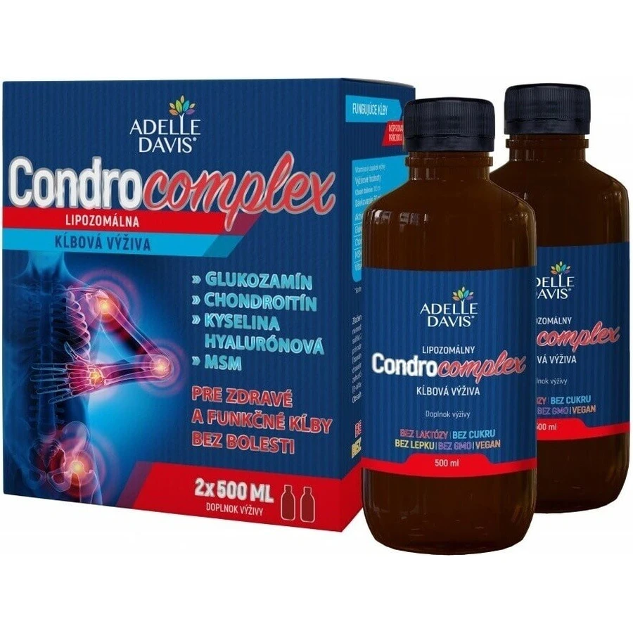 Adelle Davis CONDROCOMPLEX Ліпосомальне живлення для суглобів 2×500 мл, харчова добавка: ціни та характеристики