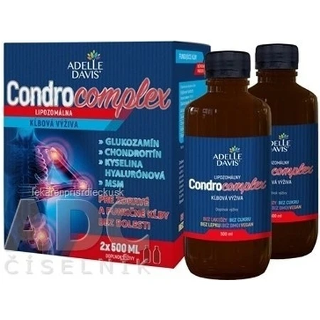 Adelle Davis CONDROCOMPLEX Ліпосомальне живлення для суглобів 2×500 мл, харчова добавка: ціни та характеристики
