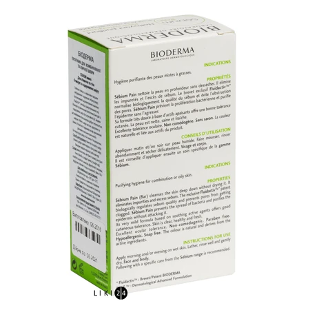 Твердое мыло Bioderma Sebium, 100 г: цены и характеристики