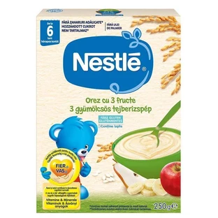 Рисовая каша с 3 фруктами, 250 г, Nestle