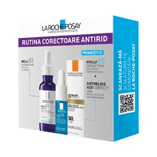 Mela B3 Serum 30ml + Anthelios Age Correct 15ml + Hyalu B5 Serum 10ml, La Roche Posay