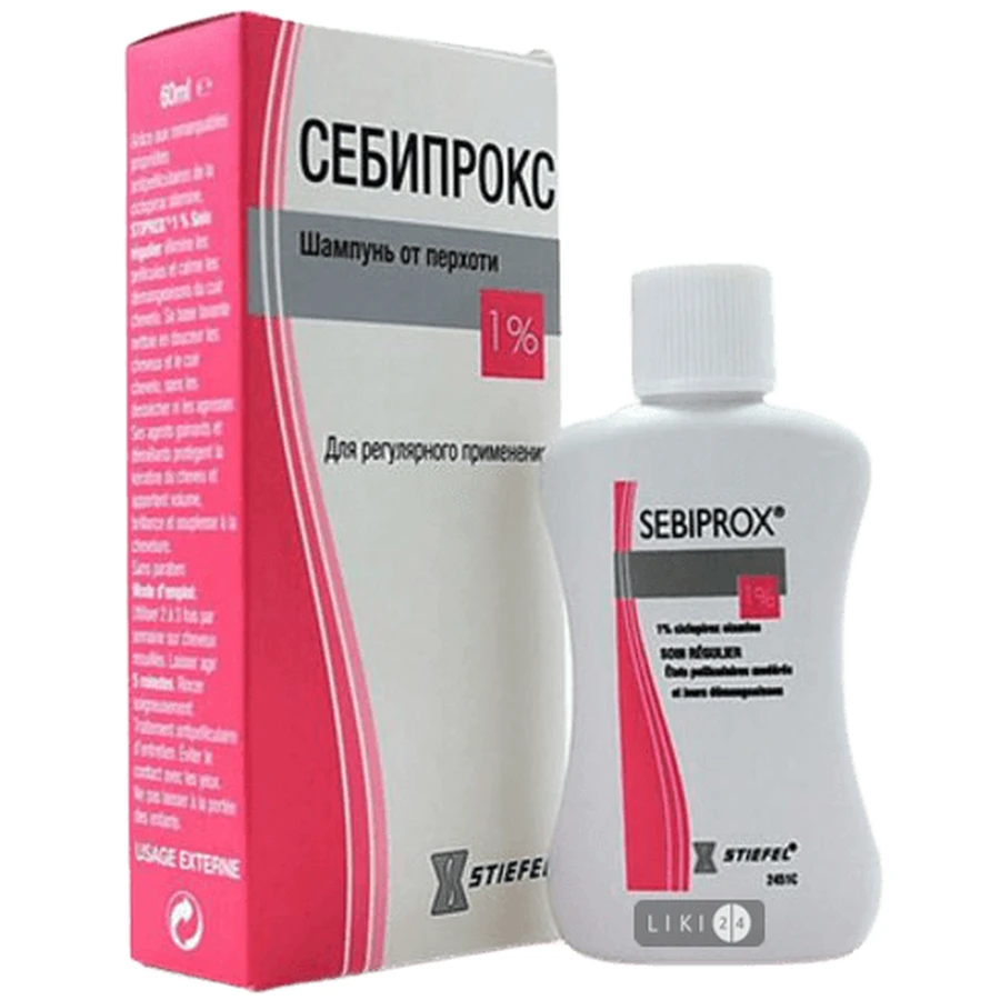 Себіпрокс шампунь 1% 60 мл: ціни та характеристики