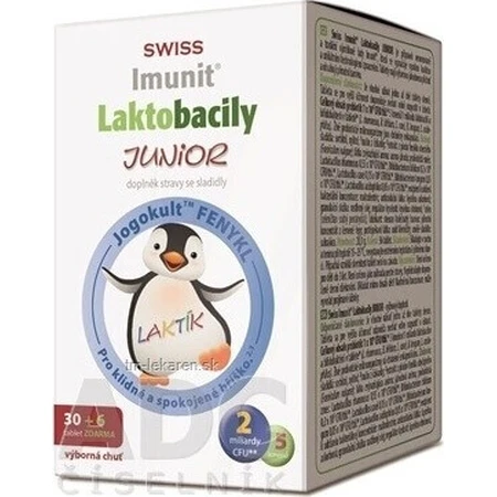 SWISS Lactobacilli JUNIOR Immunit + витамин D3 30+6 табл. 1×36 табл, витамины: цены и характеристики