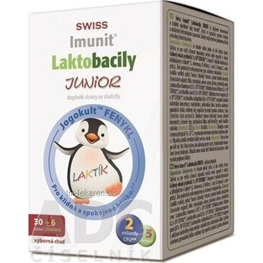 SWISS Lactobacilli JUNIOR Immunit + витамин D3 30+6 табл. 1×36 табл, витамины: цены и характеристики