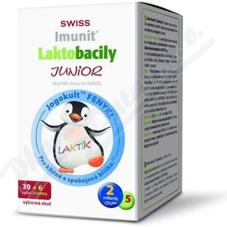 SWISS Lactobacilli JUNIOR Immunit + витамин D3 30+6 табл. 1×36 табл, витамины: цены и характеристики