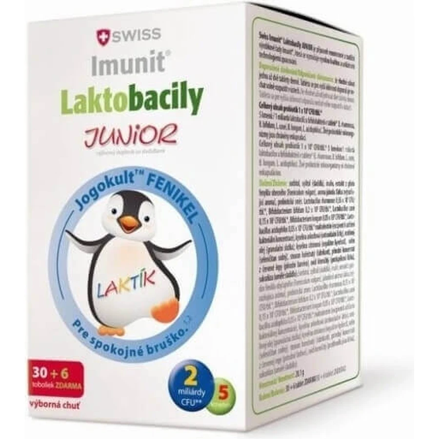 SWISS Lactobacilli JUNIOR Immunit + витамин D3 30+6 табл. 1×36 табл, витамины: цены и характеристики