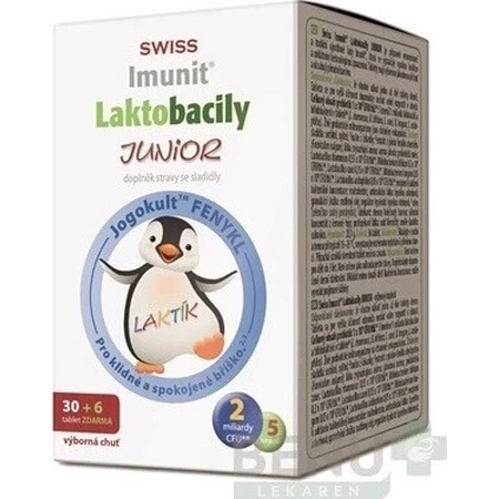 SWISS Lactobacilli JUNIOR Immunit + витамин D3 30+6 табл. 1×36 табл, витамины: цены и характеристики
