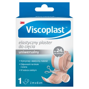 Эластичный пластырь для резки Viscoplast 1 м x 6 см, 1 шт.