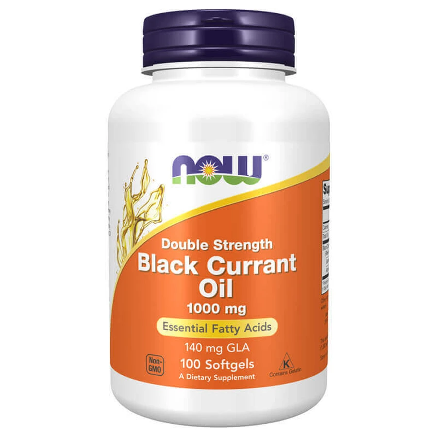Now Foods Black Currant Oil, олія насіння чорної смородини 1000 мг, 100 капсул: ціни та характеристики