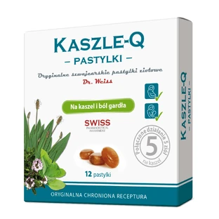 Пастилки від кашлю Cough-Q, 12 пастилок
