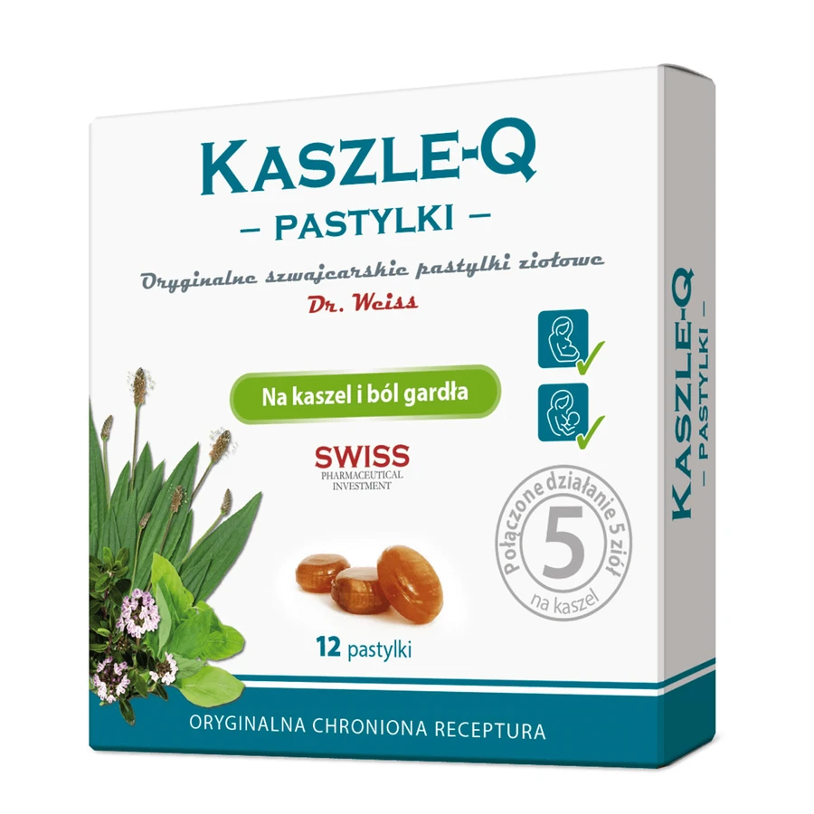 Пастилки від кашлю Cough-Q, 12 пастилок: ціни та характеристики