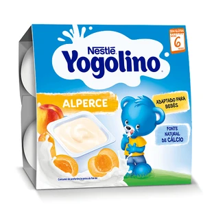 Йоголино десерт с абрикосами, +6 месяцев, 4х 100г, Nestle