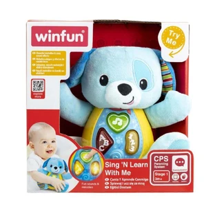Пой и учись со щенком Черникой, +3 месяца, Winfun