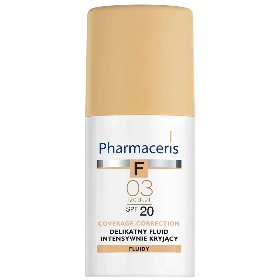Pharmaceris F, Непрозорий флюїд 03 Бронза, SPF 20, 30 мл: ціни та характеристики
