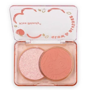 Палитра теней для век, Kiss Beauty Glow Blush, 02, 8 г
