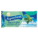 Вологі серветки SuperFresh Breeze Морський бриз, 15 шт