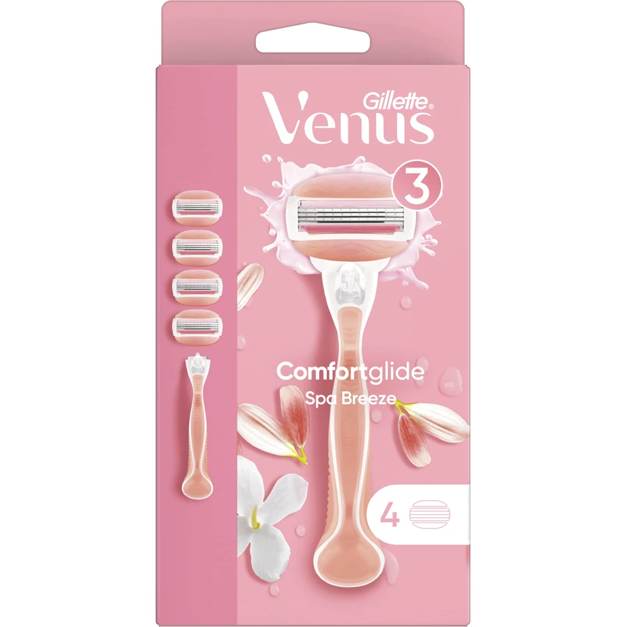 Бритва Gillette Venus ComfortGlide Spa Breeze + 4 бритвенные головки: цены и характеристики