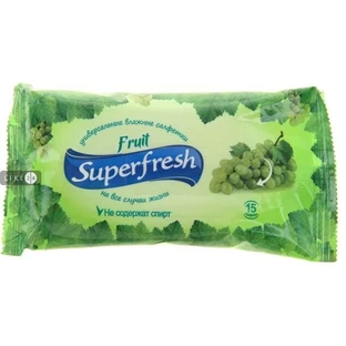 Серветки вологі "super fresh" fruit №15