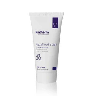 Крем для обличчя зволожуючий з SPF 30 Aquafil Hydra Light, 50 мл, Ivatherm