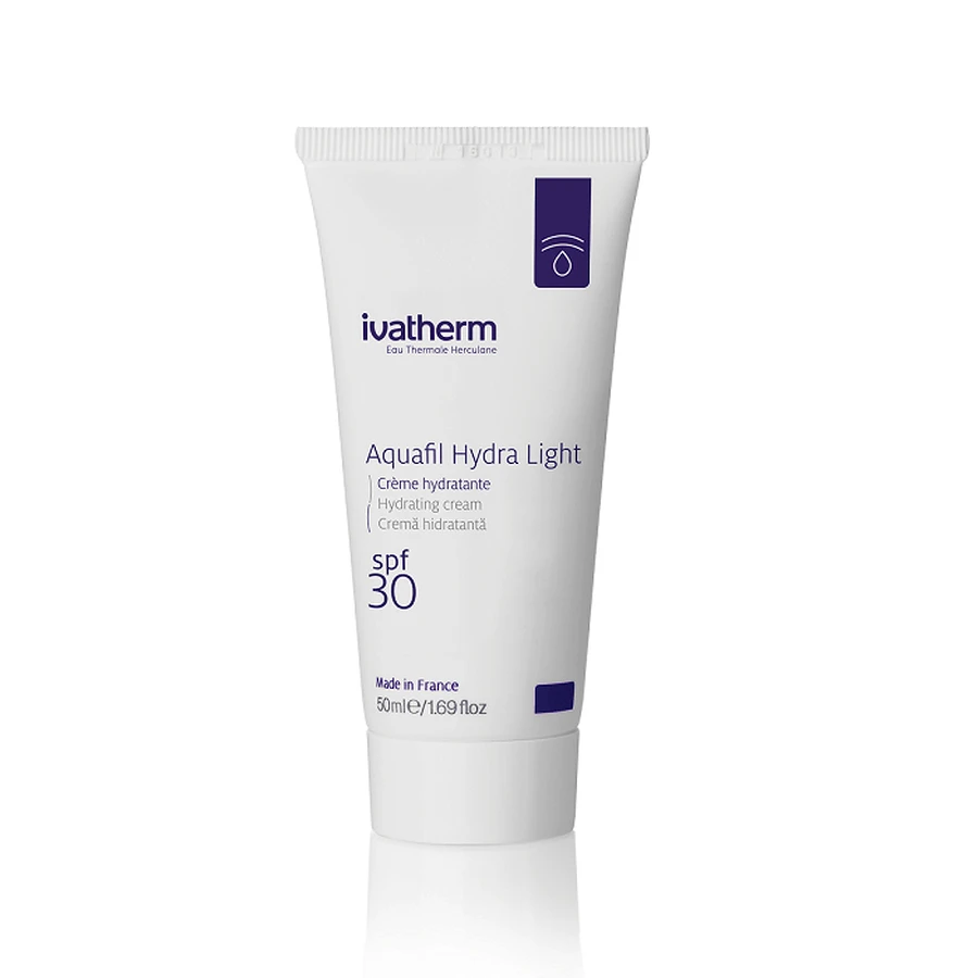 Крем для обличчя зволожуючий з SPF 30 Aquafil Hydra Light, 50 мл, Ivatherm: ціни та характеристики