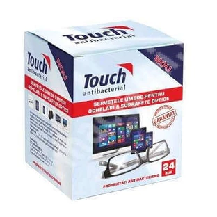 Влажные салфетки для стекол и оптических поверхностей, 24 штуки, Touch