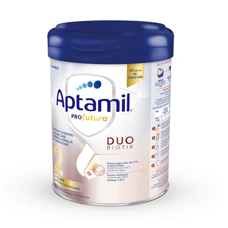 Суха молочна суміш Aptamil ProFutura 2 Duo Biotik, для дітей з 6 до 12 місяців, 800 г: ціни та характеристики