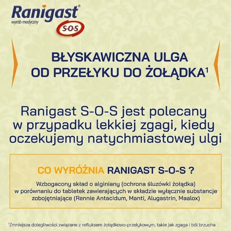 Ранігаст SOS, 24 пастилки - довгожитель!: ціни та характеристики