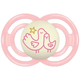 MAM Perfect Night, пустышка, силикон, ортодонтическая, Planet Love, девочка, от 6 месяцев, 1 шт.