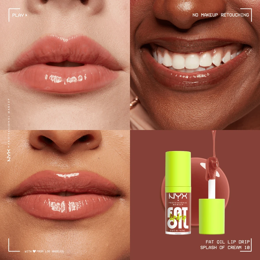 NYX Professional Makeup Fat Oil Lip Drip Lip Oil 10 Splash Of Cream: цены и характеристики
