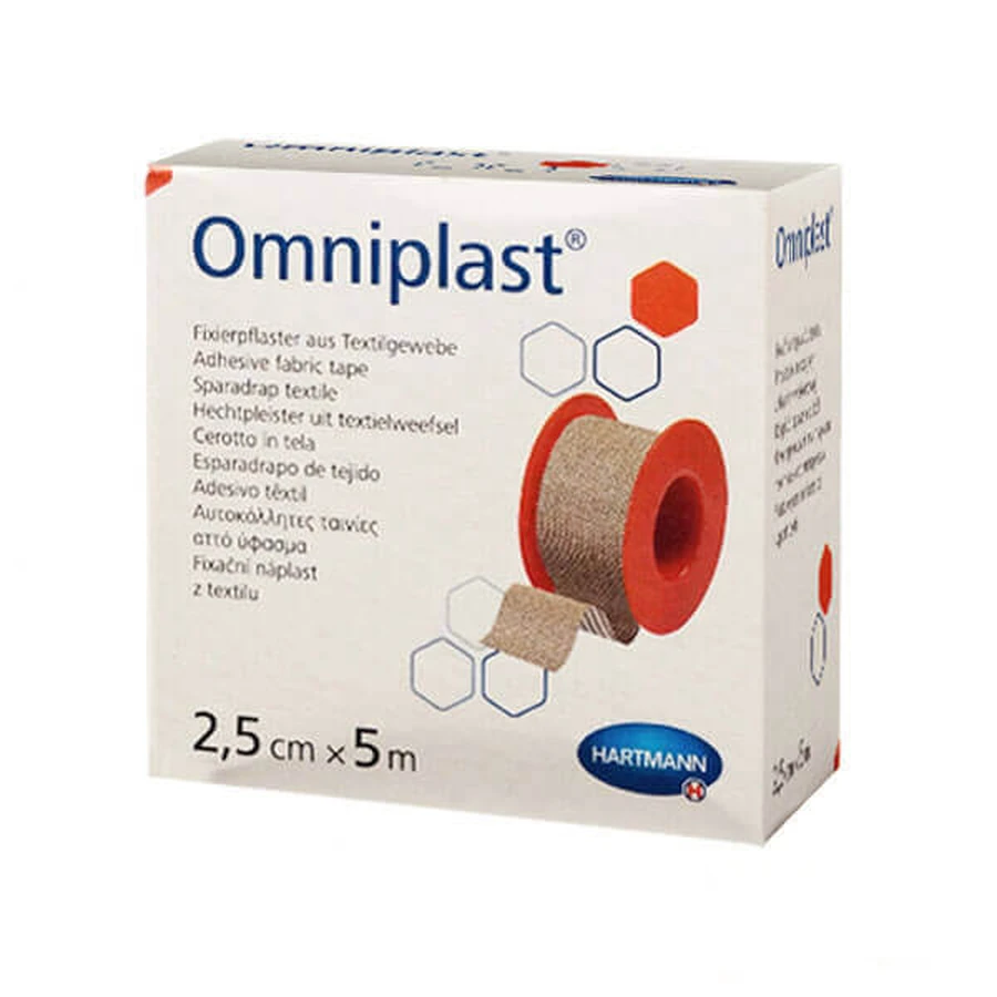 Omniplast, клей для вискозной ткани, телесный цвет, 2,5 см x 5 м, 1 шт.: цены и характеристики