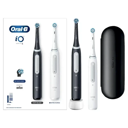 Електрична зубна щітка Oral B iO Series 4 Duo Black&White 1×1, електрична зубна щітка: ціни та характеристики