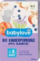 Babylove Детская каша с яблоками и черникой, 200 г