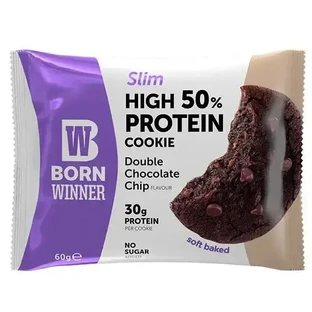 Протеїнове печиво Born Winner Slim із шоколадною крихтою, 60 г