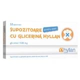 Глицериновые суппозитории 1500 мг для детей, 12 штук, Hyllan